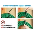 thumbnail image 3 of Bridas RETYZ, 15 cm, negras, reutilizables, 50 libras, 100 unidades, 3 of 8