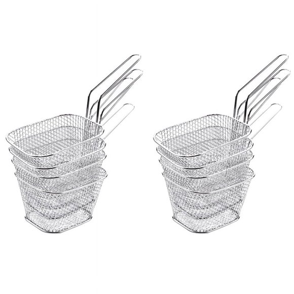 piezas/lote de minicestas para freír patatas fritas, cesta para freír, colador, herramienta de presentación de alimentos para servir, cesta para patatas fritas