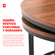 thumbnail image 2 of UTILIA Juego de 2 Mesas de Café Modernas, Mesas Redondas para Sala con Diseño Industrial y Fácil Montaje, 2 of 7