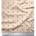 thumbnail image 1 of Soimoi White Cotton Poplin Fabric Tribal Leaves Printed Craft Fabric by the Yard 58 Inch Wide, 1 of 3