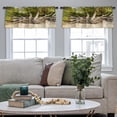 thumbnail image 5 of LALILO Kitchen Curtain Valance Tree Roots Coastal Beach Rod Pocket Window Curtain 52"x 18" Set of 2, 5 of 7