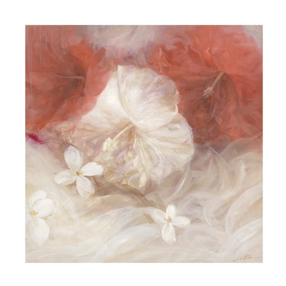Li Bo 'Hibiscus IV' Canvas Art