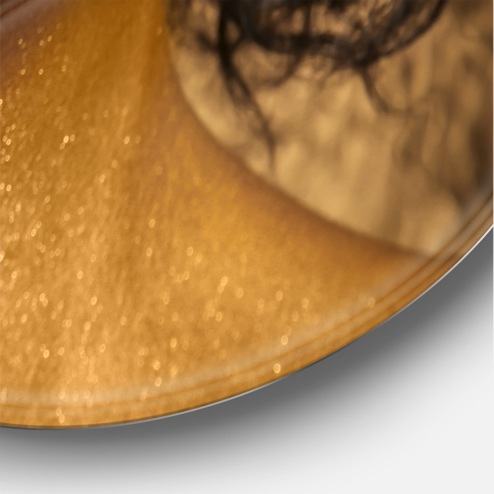 Afro American Girl With Golden Paint on Body 29 in x 29 in Photography Canvas Art Print, by Designart