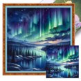 thumbnail image 1 of Kit Punto Cruz Impreso Hilo Algodón Ecológico Bordado 11CT 50x50cm, 1 of 9