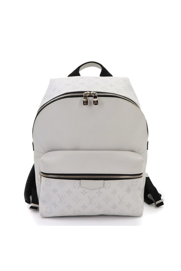 Pre-Owned Louis Vuitton Taigarama Discovery Backpack, Leather, Blanc (M30232)