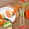 thumbnail image 2 of DagobertNiko 2PC Rotating Machine Manual Magical Roller Spiraling Radish Potato Spiraling Cutter, 2 of 9