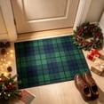 thumbnail image 4 of Doormat 15.74x23.62 Inch Christmas Red Green Tartan Plaid Entry Rug Antiskid Holiday Front Door Mat for Indoor Outdoor Porch Decor, 4 of 6
