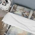 thumbnail image 4 of Designart "Deer Winter Charm" Animals Bedding Covert Set - Deer Brown Children's Art Bed Set With 2 Shams, 4 of 6