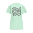 thumbnail image 5 of Mercedes AMG Petronas F1 Women's Retro T-Shirt - Mint/Lilac/Blue, 5 of 6