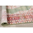 thumbnail image 4 of Floral Medallion Distressed Oriental Green Area Rug, 4 of 5