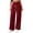 Red, variant on Lounge Pants for Women Casual Solid Color High Waist Elastic Drawstring Waist Straight Leg Loose Relaxed Fit With Pockets Trendy