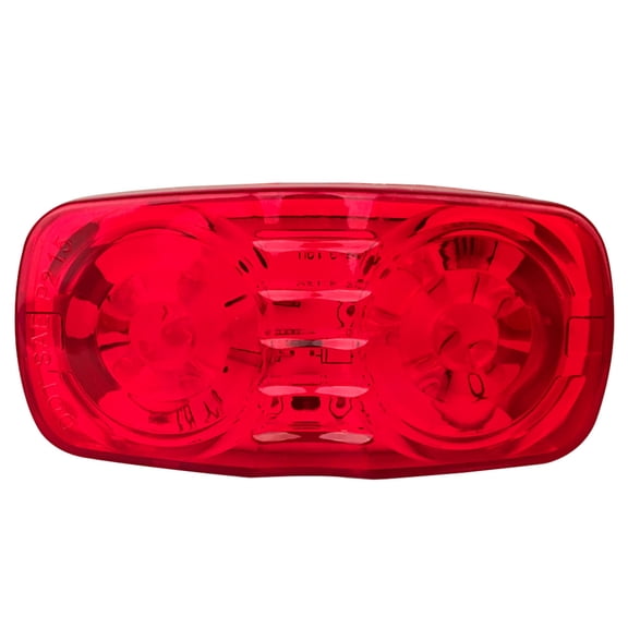 ECCPP 12 Led Rectangle Double Bullseye Led Marker Lights For Freightliner Argosy 2000 2002 2004 For Freightliner Century Class 1999 2001 2003 2006 2008 2010 For Freightliner Coronad 2002(Red Light)