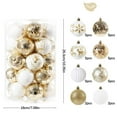 thumbnail image 7 of Zpanxa Christmas Decorations Clearance 12PC 2.36'' Christmas Tree Decorations Ornament Shatterproof Christmas Balls Ornaments Pendant Party Supplies Tree Hanging Plastic Ball B, 7 of 7