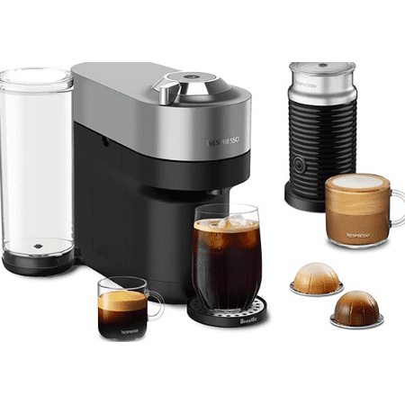 Nespresso Vertuo Espresso Machine by Breville with Milk Frother  Titan Medium