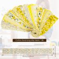 thumbnail image 3 of LINFANG 80Pack Cotton Quilting Fabric Breathable Sewing Fabric Fine Patchwork Pre Cut Strip Floral Print Cloth Quilt Strip for DIY Craft, 3 of 9