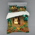 thumbnail image 2 of Ambesonne Colorful Bedding Set 3 Pcs, Nanny Grandma Sage Owl, Twin XL, Multicolor, 2 of 3