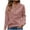 Pink, variant on Womens Cable Knit Sweater Hoodies with Buttons Front Pocket Casual Loose Plain Pullover Drawstring Jumpers Tops (XL, White)