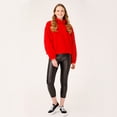 thumbnail image 6 of Biggdesign Sweaters for Women, Crewneck Sweatshirt Women, Half Zip Pullover Women, Zip up Hoodie Women, Cute Shirts for Teen Girls, Red, M Size, 6 of 11