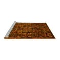 thumbnail image 2 of Ahgly Company Machine Washable Indoor Rectangle Abstract Yellow Modern Area Rugs, 4' x 6', 2 of 4