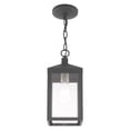 thumbnail image 6 of 20591-76 Livex Lighting Nyack - 1 Light Outdoor Pendant Lantern in Mid Century Modern Style - 6.25 Inches wide by 14.5 Inches high-Scandinavian Gray, 6 of 11