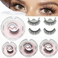 thumbnail image 2 of Self Adhesive Eyelashes No Glue Needed False Lashes Natural Look Lash Extensions Reuseable Self Adhesive Lashes Waterproof Wispy Fluffy Lashes, 2 of 17