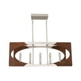thumbnail image 7 of Oaks Aura 5-Light Rectangular Wood Pendant Light Kitchen Island Chandelier, 7 of 7