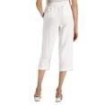 thumbnail image 4 of Charter Club Women's Linen Cropped Pants Bright White Size L, 4 of 4