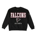 thumbnail image 6 of Women's Gameday Couture Black Atlanta Falcons Oversized Level Up Black Label Premium Fleece Sweatshirt, 6 of 6