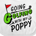 thumbnail image 4 of Inktastic Going Golfing with My Poppy- Kids Golf Boys or Girls Baby Bib, 4 of 4
