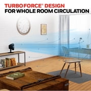 Honeywell 10 Black Turbo Force Power Oscillating Table Fan, 35ft Air Circulation Power, 3 Speed, 45° Pivot, HPF860BWM