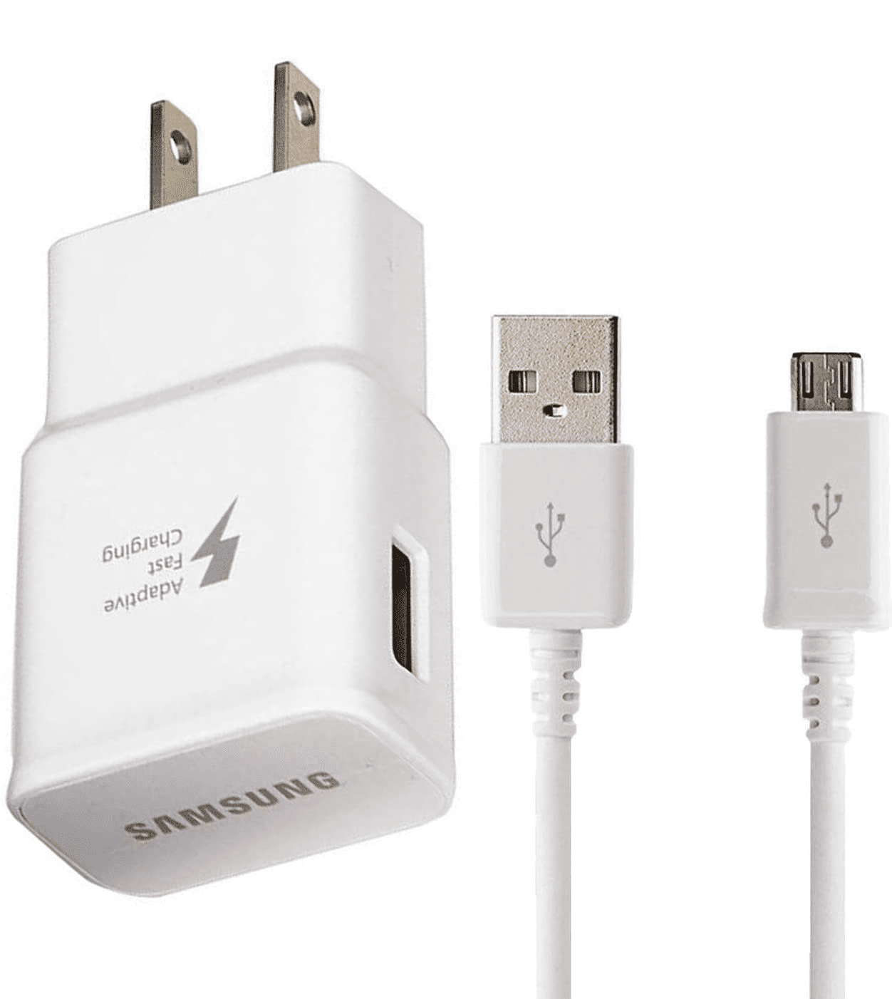 Adaptive Fast Wall Adapter Micro USB Charger for Samsung Metro 360 Bundled with UrbanX Micro USB Cable Cord 4ft Super Fast Charging Kit White Walmart