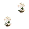 thumbnail image 2 of Monstrate Faux Orchid Artificial Flower Garden Decor Decoraciones de cocina Calcomanía para el hogar Type2 NO2, 2 of 6