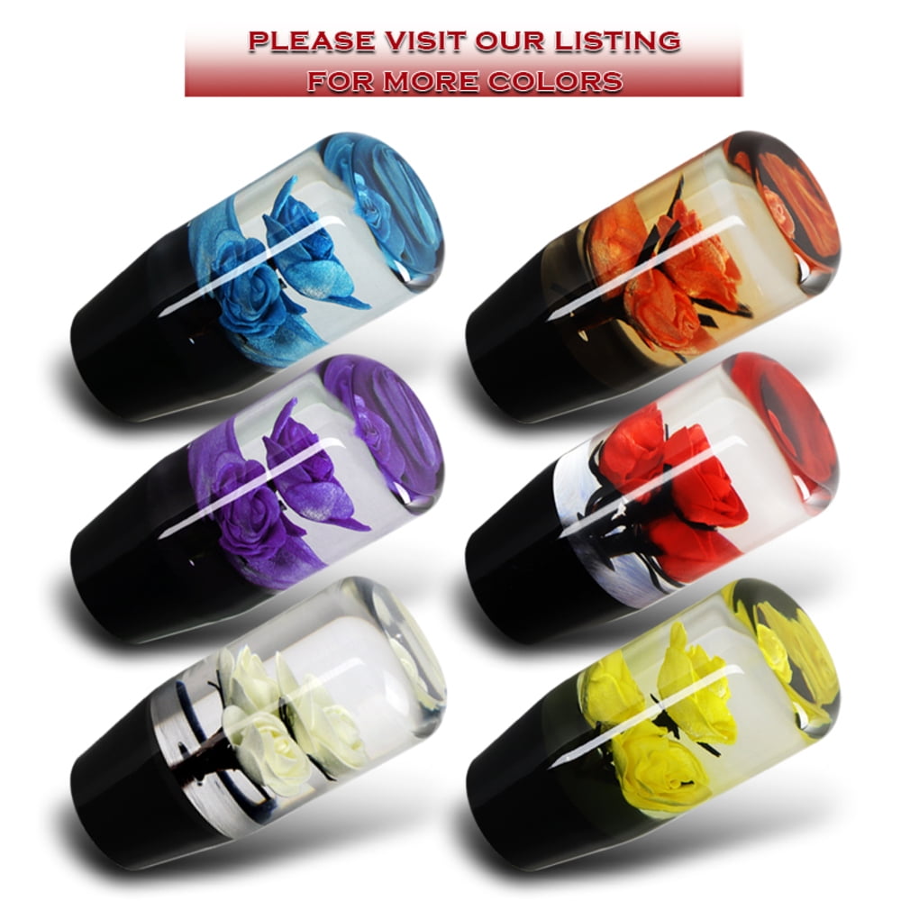 30cm Purple Blue Crystal Bubble Shift Knob Stick - Universal Fit For A/T & M/T (EZAUTO)