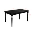thumbnail image 5 of Home Design Beckley Dining Table, Black, Rectangular top, Modern design, Durable construction, Spacious tabletop, Easy to clean, Elegant style, 5 of 5