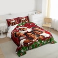 thumbnail image 3 of Homewish Santa Claus 3 Pieces Queen Comforter Set for Children Kids Teens,Merry Christmas Ultra Soft Bedding Sets,Happy Xmas Bedding Comforter Set,Breathable Home Decor,Reversible, 3 of 8