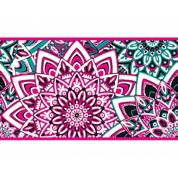 IBA Indianbeautifulart White Mandala Decorative Ribbon Trim Tape Fabric Laces For Crafts Printed Velvet Trim 9 Yards Sewing Accessories 3 Inches