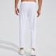 thumbnail image 4 of Pantalones de hombre de longitud completa, de color liso, rectos, de alta elasticidad, para exteriores, correr, baloncesto, fitness, secado rápido, de poliéster., 4 of 4