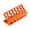 orange1 color, variant on Round Pipe Drill Guide Molded Multi Size Hole Locator Block for Centered Vertical Drilling in Household Setup Tasks