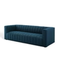 thumbnail image 1 of Tufted Sofa, Fabric, Navy Blue, Modern Contemporary Urban Design, Living Lounge Room Hotel Lobby Hospitality, 1 of 10