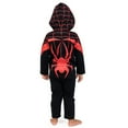 thumbnail image 3 of Marvel Spider-Verse Miles Morales Infant Baby Boys Zip Up Cosplay Coverall Infant to Little Kid, 3 of 5