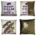 thumbnail image 1 of EREHome Keep calm ride unicorn Pillow Case Home Decor Cushion Cover 20x20 Inch, 1 of 2