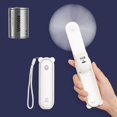 thumbnail image 1 of Ventilador de mano con batería externa de 4800 mAh Máx. 46 horas de tiempo de ejecución, ventilador de bolsillo portátil con batería o ventilador personal plegable alimentado por USB, 3 velocidades, mini ventilador silencioso recargable Vhermosa Ventiladores, 1 of 7
