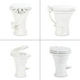 thumbnail image 3 of Dometic 310 Standard Toilet - White, Oblong Shape, Lightweight and Efficient with Pressure-Enhanced PowerFlush and Slow Close Seat Cover - Perfect for Modern RVs, 3 of 5