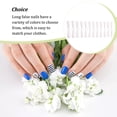 thumbnail image 2 of tredstone Fake Nail Set French Style Scratch Resistant Press-on Fingernails Full Cover Removable Trimble Adjustable Manicure Stickers Type 1, 2 of 8