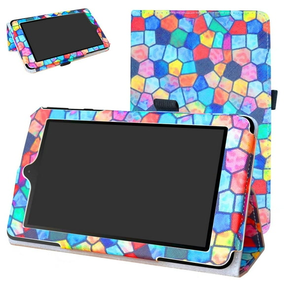 Labanema 7" NOOK Tablet 7 2016 Case, PU Leather Folio Stand Protective Case, Cover for 7" NOOK Tablet 7 2016 (Color Glasses)