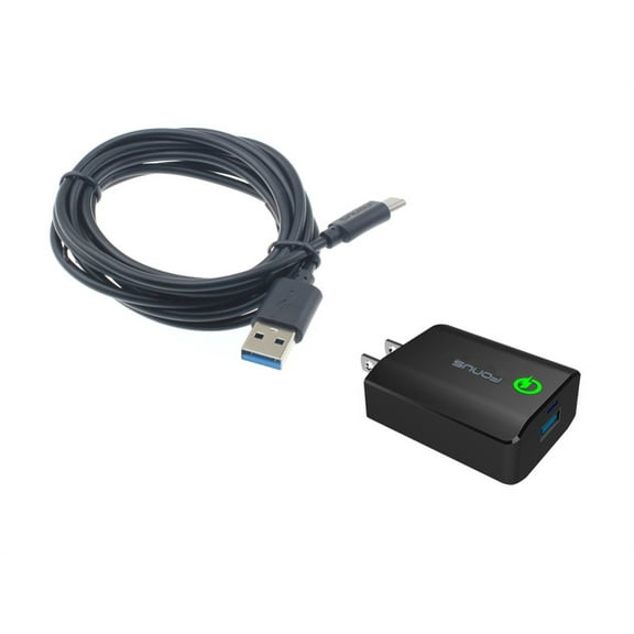 Compatible With G7 G8 ThinQ - 18W USB Adaptive Fast Home Charger 6ft Type-C Turbo Cable Adaptive Adapter Wall Travel AC Power P2J for LG G8 ThinQ, G7 ThinQ