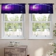thumbnail image 2 of LALILO Kitchen Curtain Valance Flying With Tail Light Sparkle Rod Pocket Window Curtain 52"x 18" Set of 2, 2 of 5