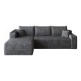 thumbnail image 7 of VEPXXP 96" 3-Seater L-Shaped Cloud Sectional Sofa, Plush Corduroy Boneless Modular Couch, Deep Seat Large Couch for Living Room, No Assembly Single Box, Dark Grey, 7 of 7