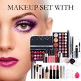 thumbnail image 2 of 27PCS Professional Makeup Set Portable Travel Makeup Organizer Storage Box Gifts For Beginner Girls, 2 of 8