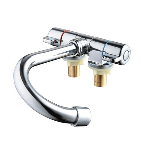 Foldable Rv Faucet Rotating Two Handle Deck Wall Mounted Rv